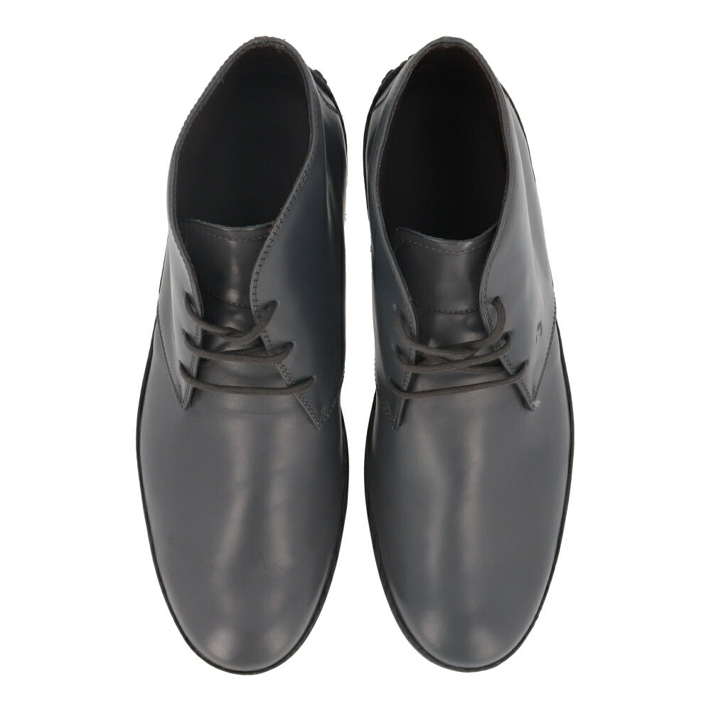 トッズ TOD'S シューズ レザーシューズ メンズ POLACCO REST.DOUBLE T UOMO 08N ブルー系 レザー シルバー系 グレー系 チャッカブーツ レースアップ ロゴ XXM0CD00D8X08N B612