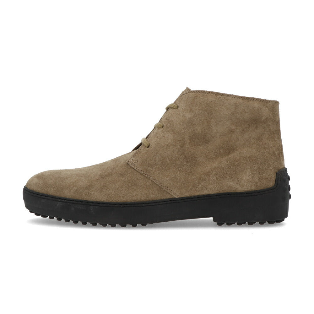 トッズ TOD'S シューズ レザーシューズ メンズ POLACCO REST. DOUBLE T UOMO CCO TORTORA MEDIO ブラウン スエード チャッカブーツ レースアップ ロゴ XXM0CD00D8ZCCO C815
