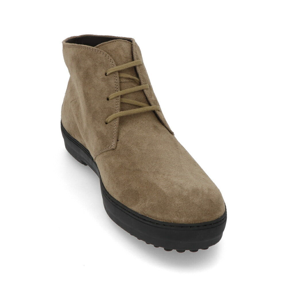 トッズ TOD'S シューズ レザーシューズ メンズ POLACCO REST. DOUBLE T UOMO CCO TORTORA MEDIO ブラウン スエード チャッカブーツ レースアップ ロゴ XXM0CD00D8ZCCO C815