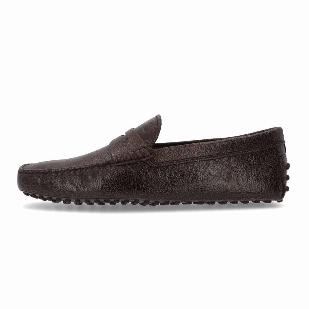 トッズ TOD'S シューズ レザーシューズ メンズ ブラウン レザー ゴンミーニ ドライビングシューズ モカシン スリッポン