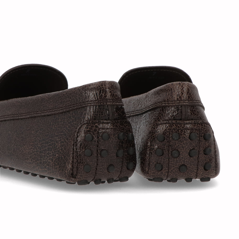 トッズ TOD'S シューズ レザーシューズ メンズ ブラウン レザー ゴンミーニ ドライビングシューズ モカシン スリッポン