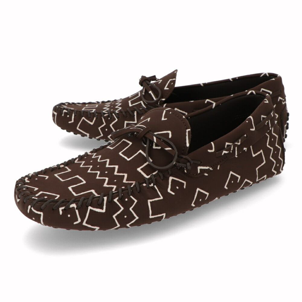 トッズ TOD'S シューズ レザーシューズ メンズ INFIL ATURA PELLE NEW GOMMINI 122 OSU ブラウン レザー ゴンミーニ ドライビングシューズ モカシン リボン 柄 XXM0GW0DQ20OSU S610