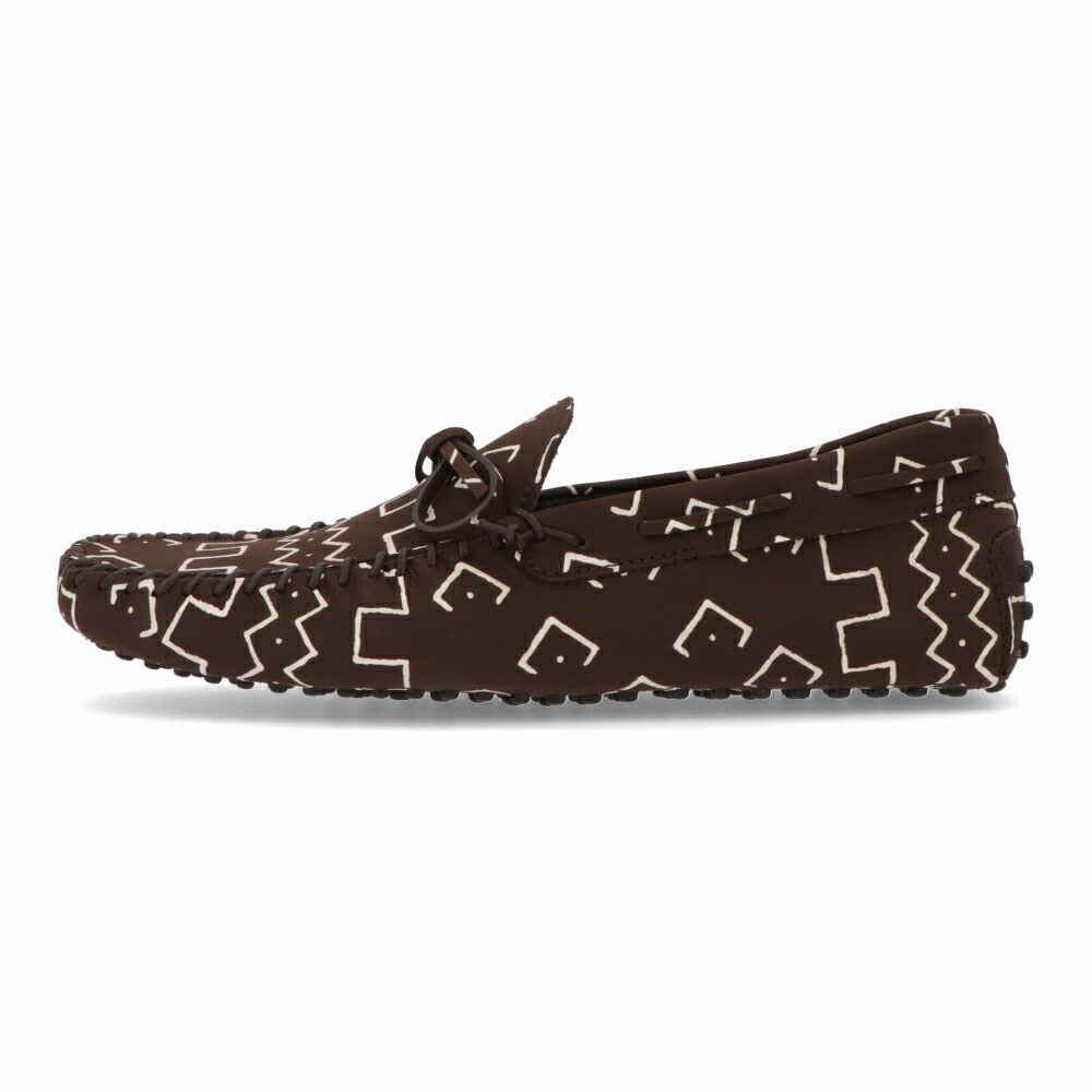 トッズ TOD'S シューズ レザーシューズ メンズ INFIL ATURA PELLE NEW GOMMINI 122 OSU ブラウン レザー ゴンミーニ ドライビングシューズ モカシン リボン 柄 XXM0GW0DQ20OSU S610