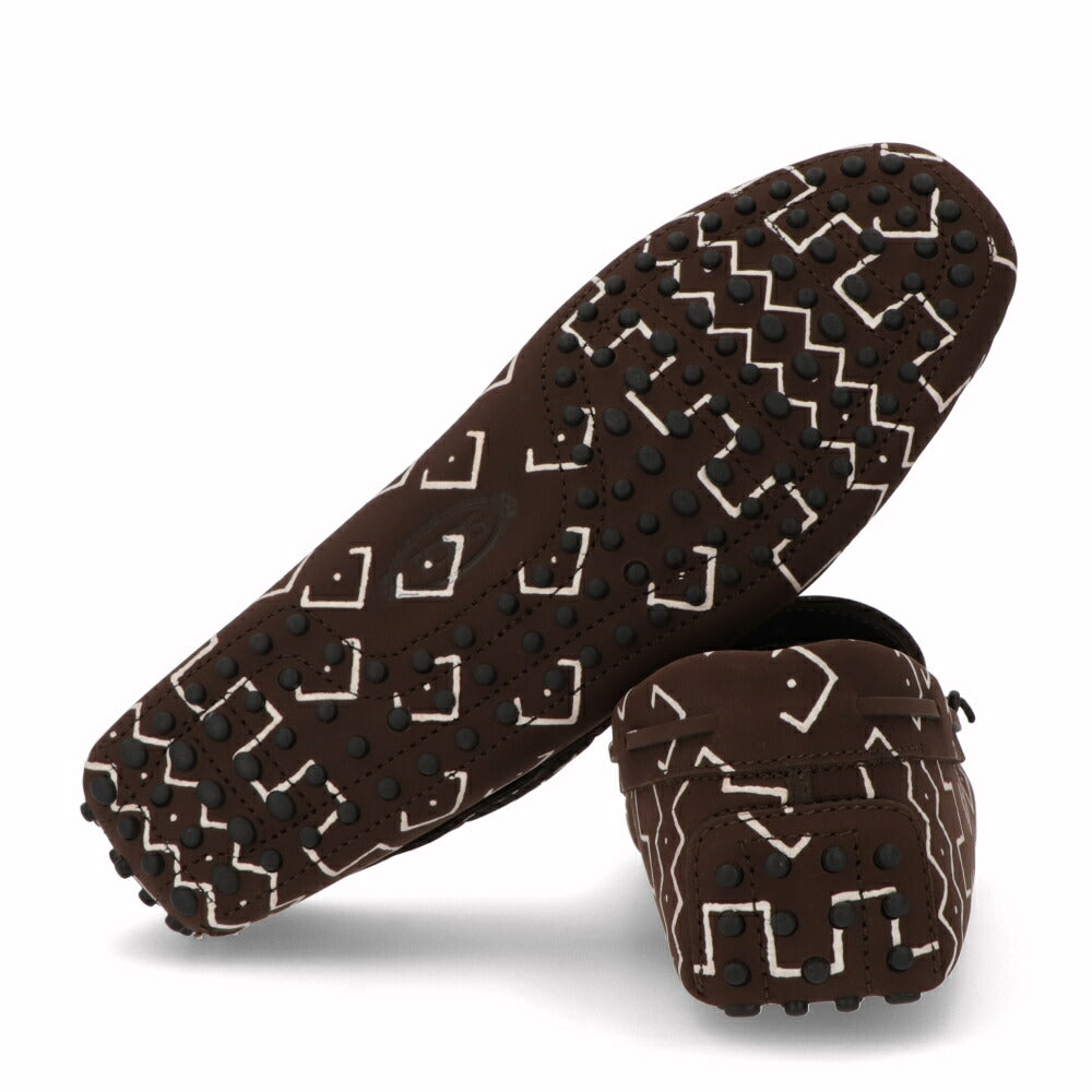 トッズ TOD'S シューズ レザーシューズ メンズ INFIL ATURA PELLE NEW GOMMINI 122 OSU ブラウン レザー ゴンミーニ ドライビングシューズ モカシン リボン 柄 XXM0GW0DQ20OSU S610