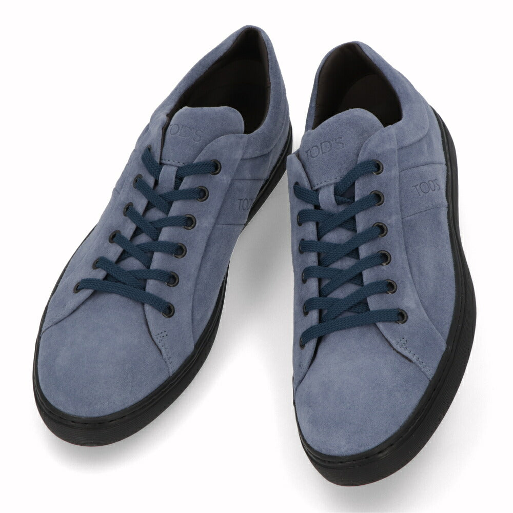 トッズ TOD'S シューズ スニーカー メンズ ALLACCIAT BASSO SPORT CASSETTA HG0 JEANS ブルー系 スエード シンプル ロゴ カジュアル ローカット XXM0JL0C75XHG0 U206