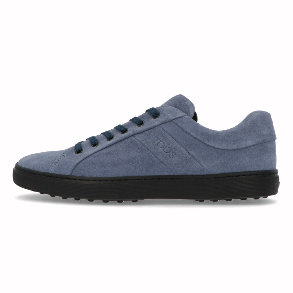 トッズ TOD'S シューズ スニーカー メンズ ALLACCIAT BASSO SPORT CASSETTA HG0 JEANS ブルー系 スエード シンプル ロゴ カジュアル ローカット XXM0JL0C75XHG0 U206