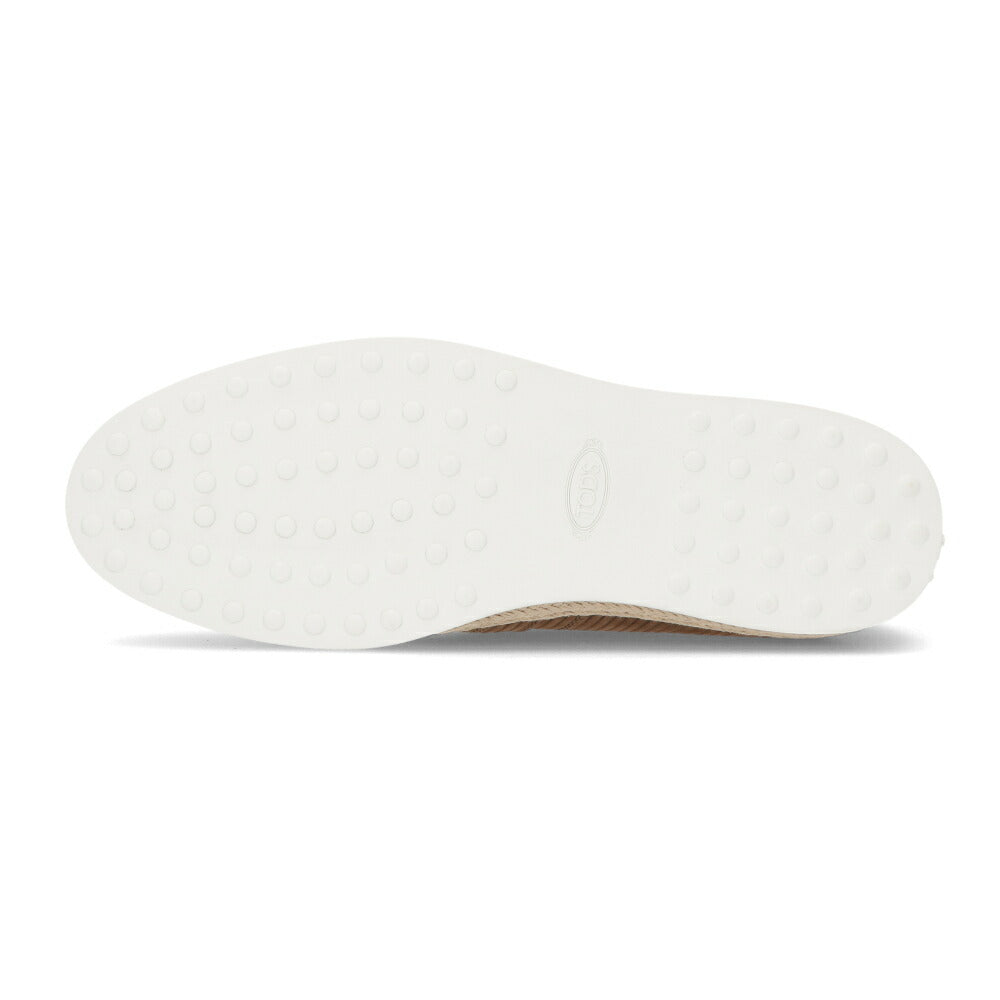 トッズ TOD'S シューズ レザーシューズ メンズ PANTOFOLA IMBOTTITA GOMMA RAFIA TV ML1 ダークブラウン レザー スリッポン エスパドリーユ ローカット ロゴ ヴィンテージ加工 XXM0TV0W80ZML1 S818
