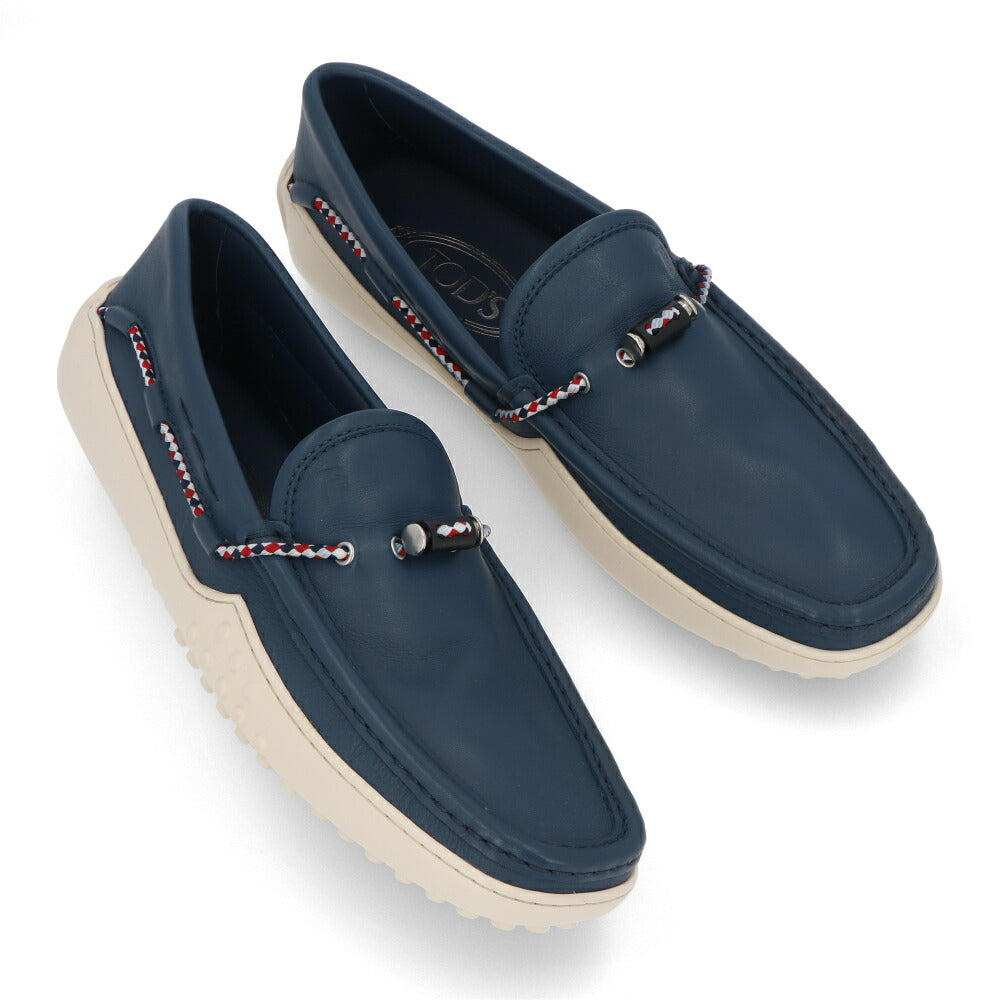 トッズ TODS ローファー メンズ シューズ レザーシューズ ネイビー レザー ゴンミーニ ドライビングシューズ モカシン XXM24C0CW00SFR U614