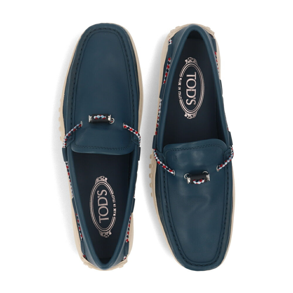 トッズ TODS ローファー メンズ シューズ レザーシューズ ネイビー レザー ゴンミーニ ドライビングシューズ モカシン XXM24C0CW00SFR U614