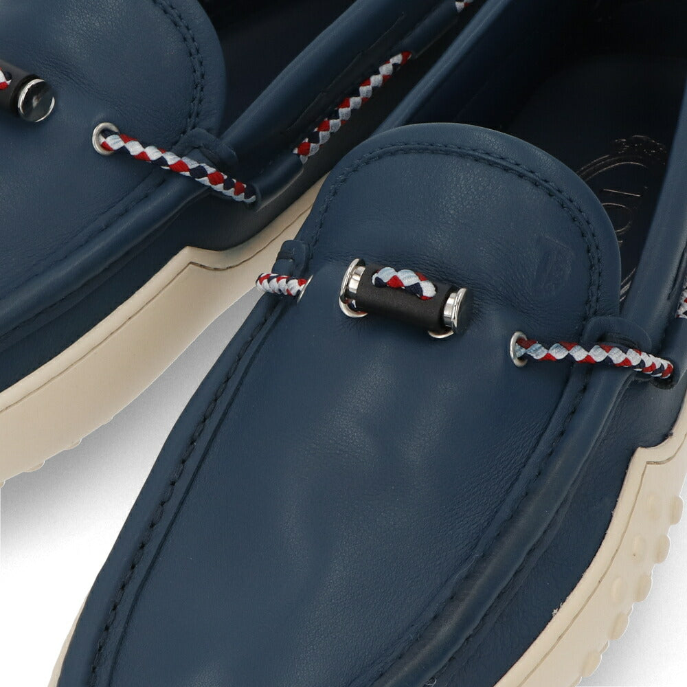 トッズ TODS ローファー メンズ シューズ レザーシューズ ネイビー レザー ゴンミーニ ドライビングシューズ モカシン XXM24C0CW00SFR U614