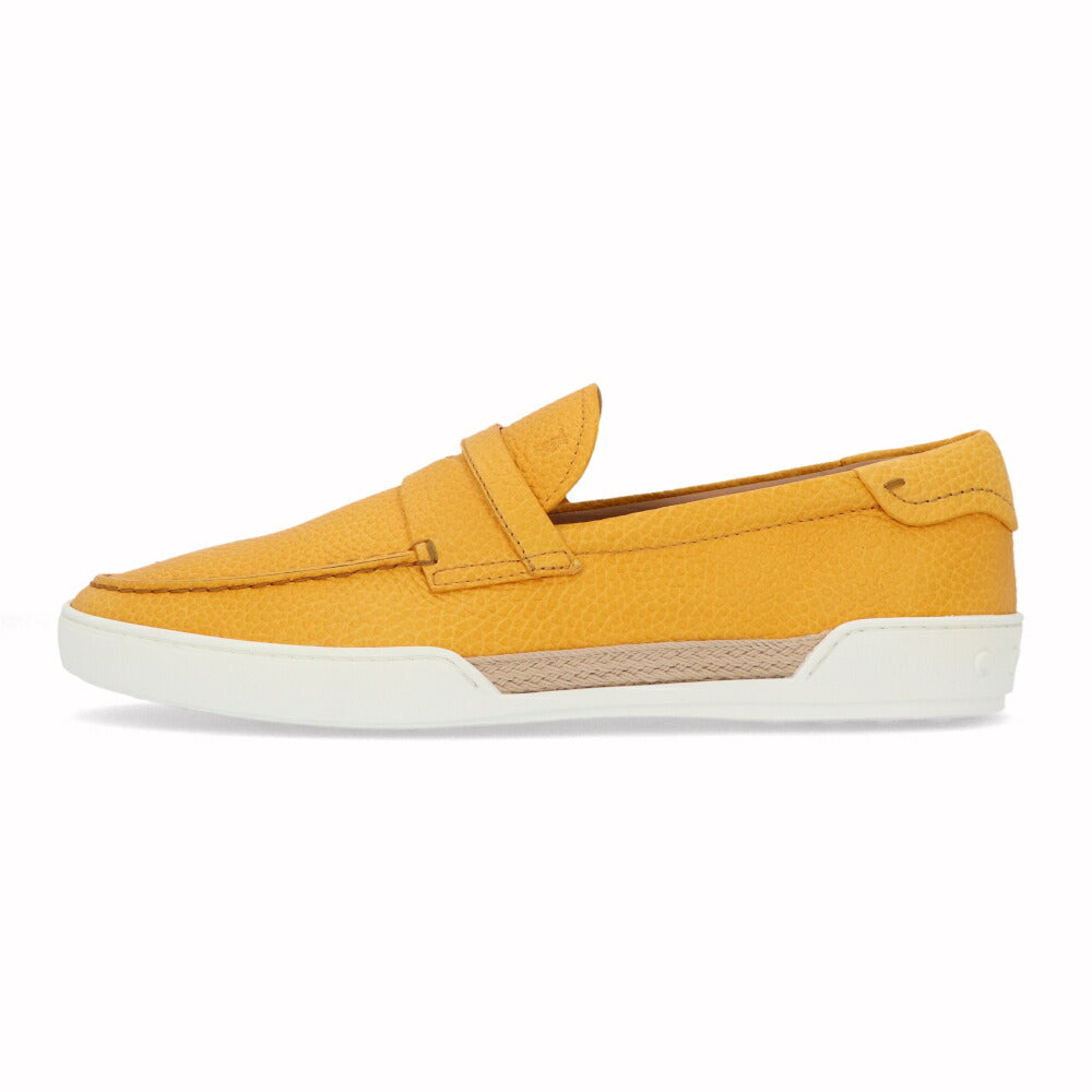トッズ TOD'S ローファー メンズ シューズ レザーシューズ MOCASSINO GOMMA LEGGERA 48B NLK SOLE CALDO イエロー レザー ロゴ XXM48B0BC3ZNLK G211