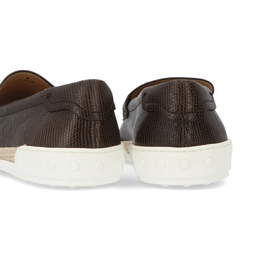 トッズ TODS ローファー メンズ シューズ レザーシューズ ダークブラウン レザー 本革 モカシン XXM48B0BC3ZTJP S800