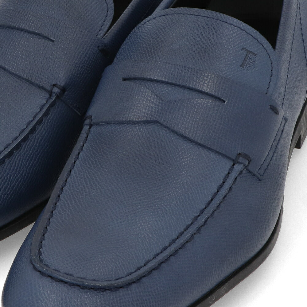 トッズ TOD'S シューズ レザーシューズ メンズ MOCASSINO GOMMA LEGGERA 51B PLT BLU NAVY ネイビー レザー ローファー ロゴ シンプル XXM51B00010PLT U807