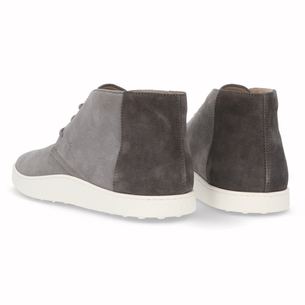 トッズ TOD'S シューズ レザーシューズ メンズ POLACCO CASSETTA CASUAL BICOL 52B RE0 グレー スエード ハイカット ブーツ カジュアル シンプル リボン ツートン XXM52B0AW50RE0 01OZ