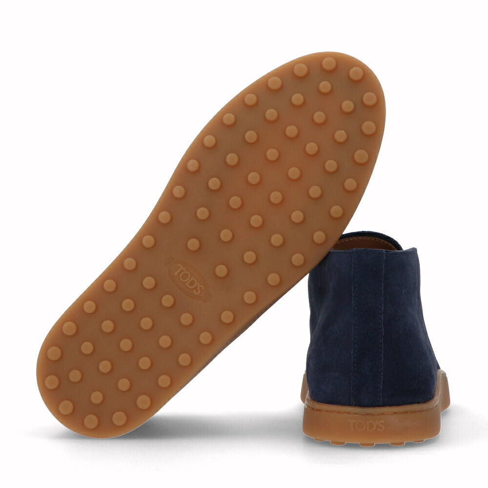 トッズ TOD'S シューズ レザーシューズ メンズ POLACCO ELASTICO CASUAL BICOL 52B RE0 GALASSIA ネイビー スエード チャッカブーツ デザートブーツ ハイカット ブーツ カジュアル シンプル XXM52B0CW20RE0 U820