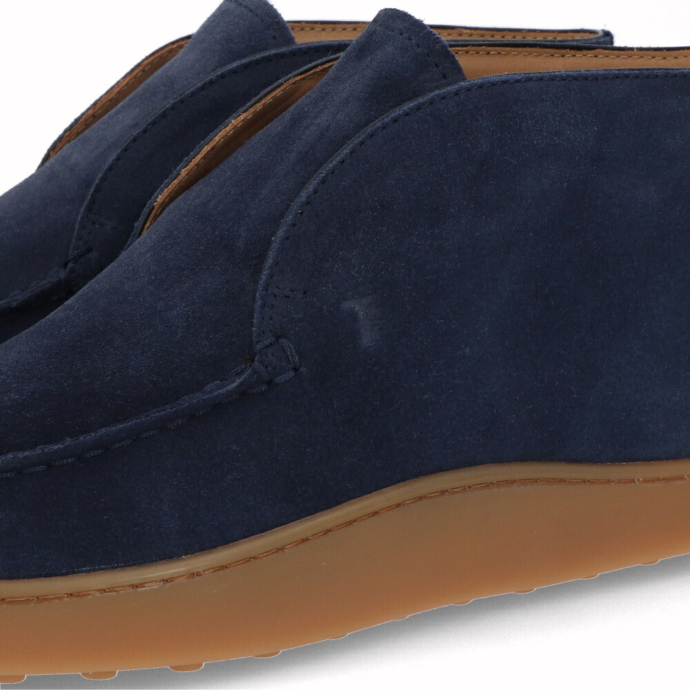トッズ TOD'S シューズ レザーシューズ メンズ POLACCO ELASTICO CASUAL BICOL 52B RE0 GALASSIA ネイビー スエード チャッカブーツ デザートブーツ ハイカット ブーツ カジュアル シンプル XXM52B0CW20RE0 U820