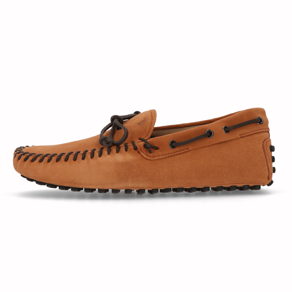 トッズ TOD'S シューズ レザーシューズ メンズ MOD.BARCA NUOVO GOMMINO 64C RE0 RUGGINE ブラウン スエード ゴンミーニ ドライビングシューズ モカシン ロゴ リボン XXM64C0DQ20RE0 G805