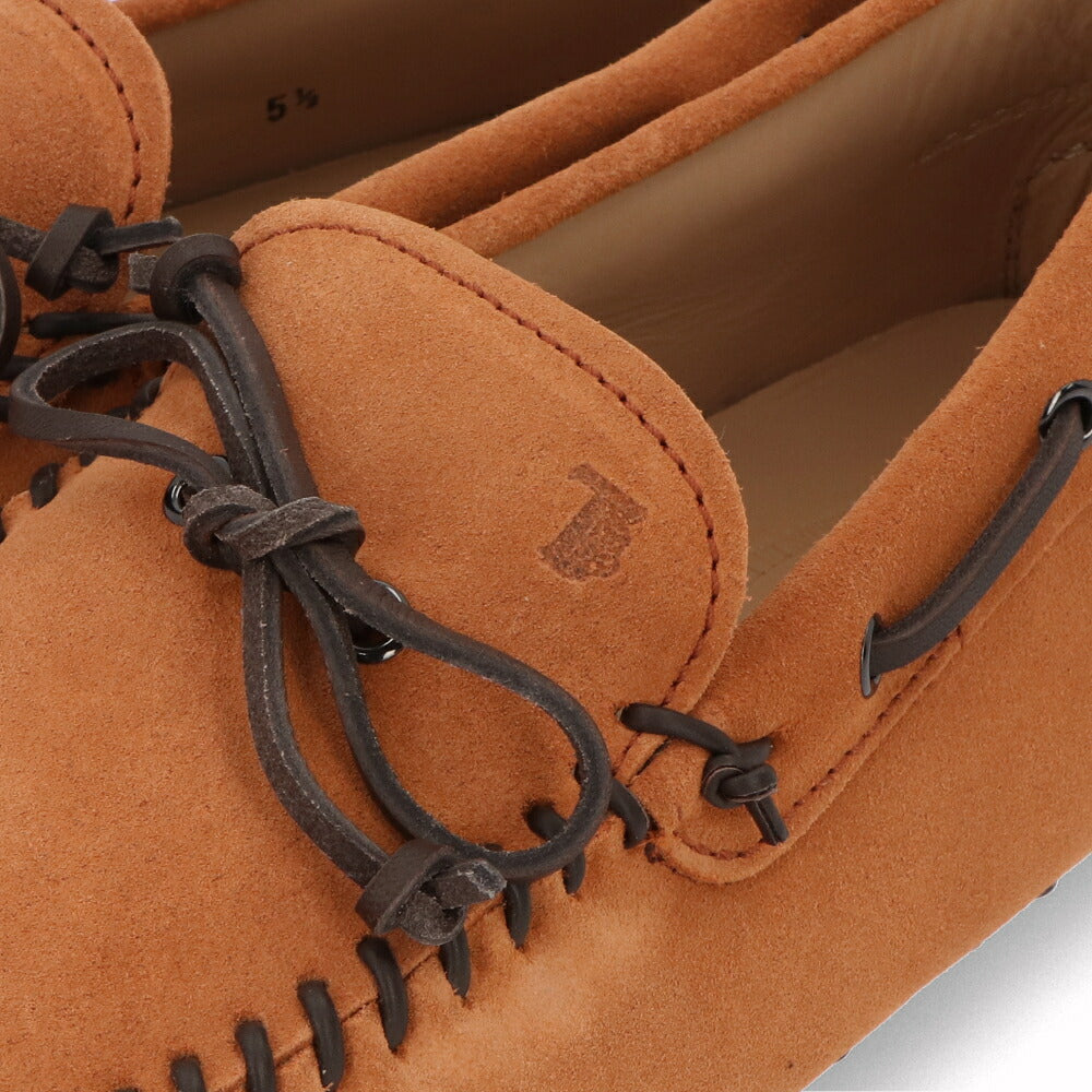 トッズ TOD'S シューズ レザーシューズ メンズ MOD.BARCA NUOVO GOMMINO 64C RE0 RUGGINE ブラウン スエード ゴンミーニ ドライビングシューズ モカシン ロゴ リボン XXM64C0DQ20RE0 G805