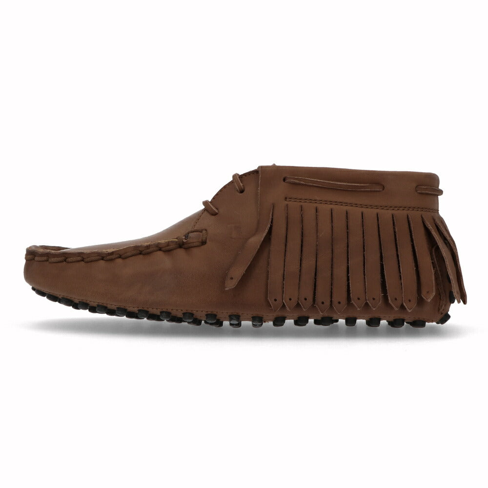 トッズ TOD'S シューズ レザーシューズ メンズ POLACCO FRANGE NUOVO GOMMINO 64C WSH ブラウン レザー ゴンミーニ デザートブーツ チャッカブーツ リボン ロゴ フリンジ ローファー XXM64C0EI60WSH S612