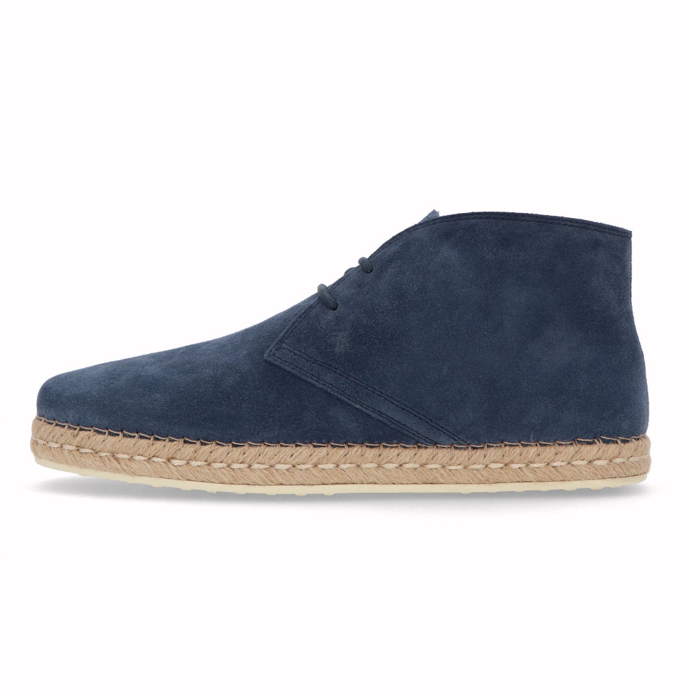 トッズ メンズ エスパドリーユ ネイビー ハイカット スエード POLACCO ESPADRILLAS 66B RE0 XXM66B00D80RE0
