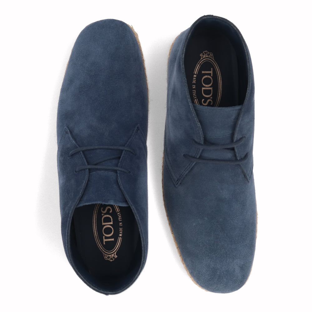 トッズ メンズ エスパドリーユ ネイビー ハイカット スエード POLACCO ESPADRILLAS 66B RE0 XXM66B00D80RE0