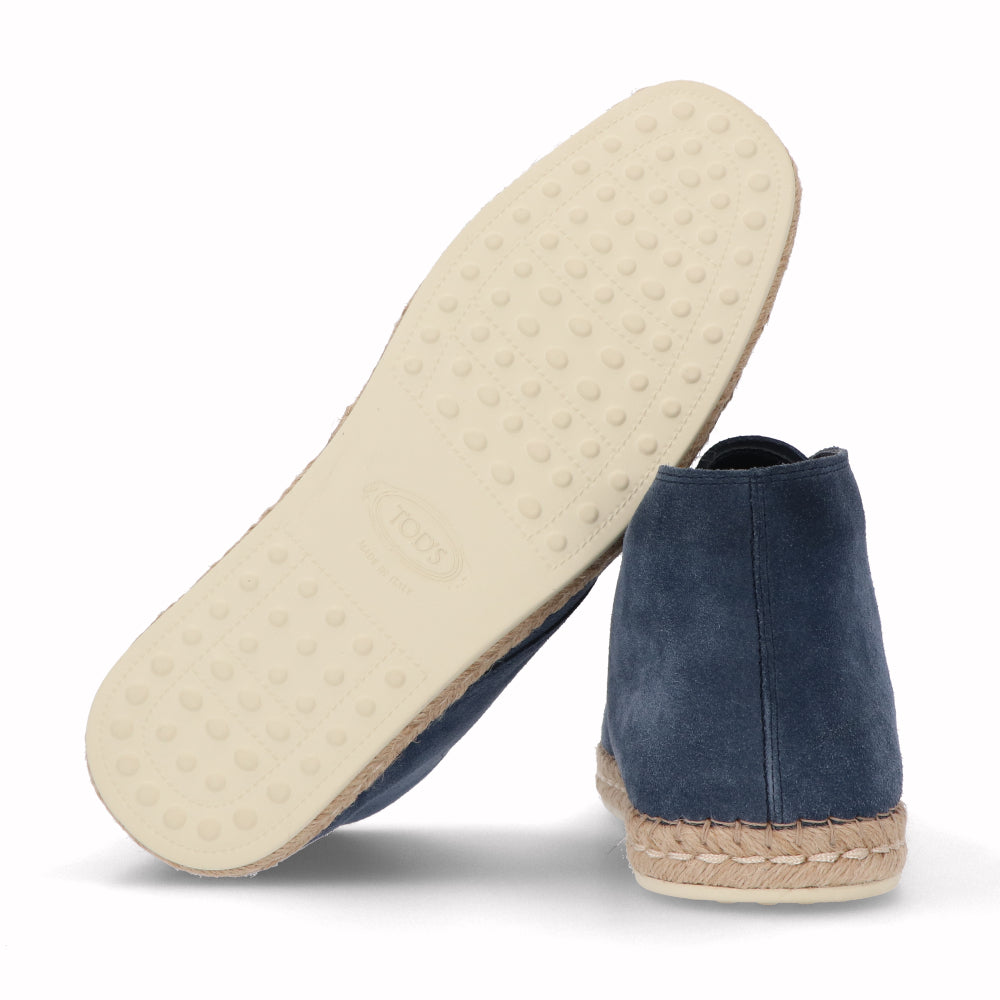 トッズ メンズ エスパドリーユ ネイビー ハイカット スエード POLACCO ESPADRILLAS 66B RE0 XXM66B00D80RE0