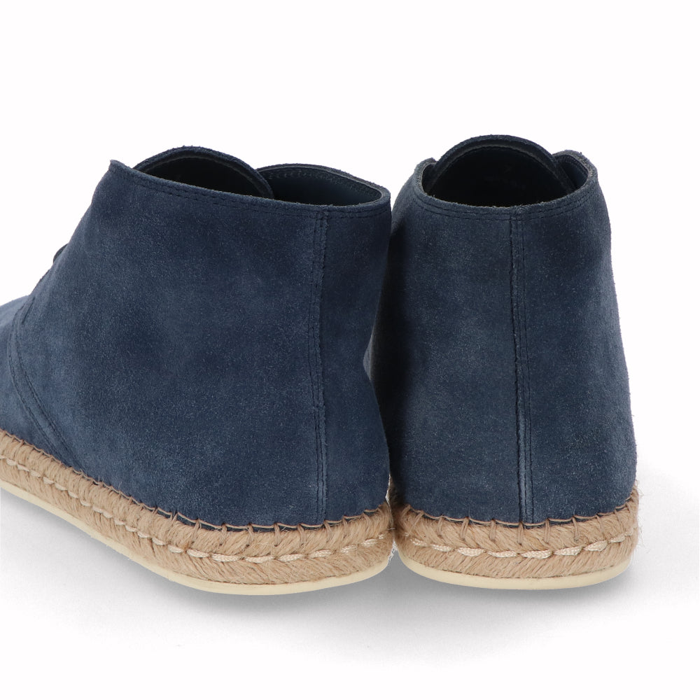 トッズ メンズ エスパドリーユ ネイビー ハイカット スエード POLACCO ESPADRILLAS 66B RE0 XXM66B00D80RE0