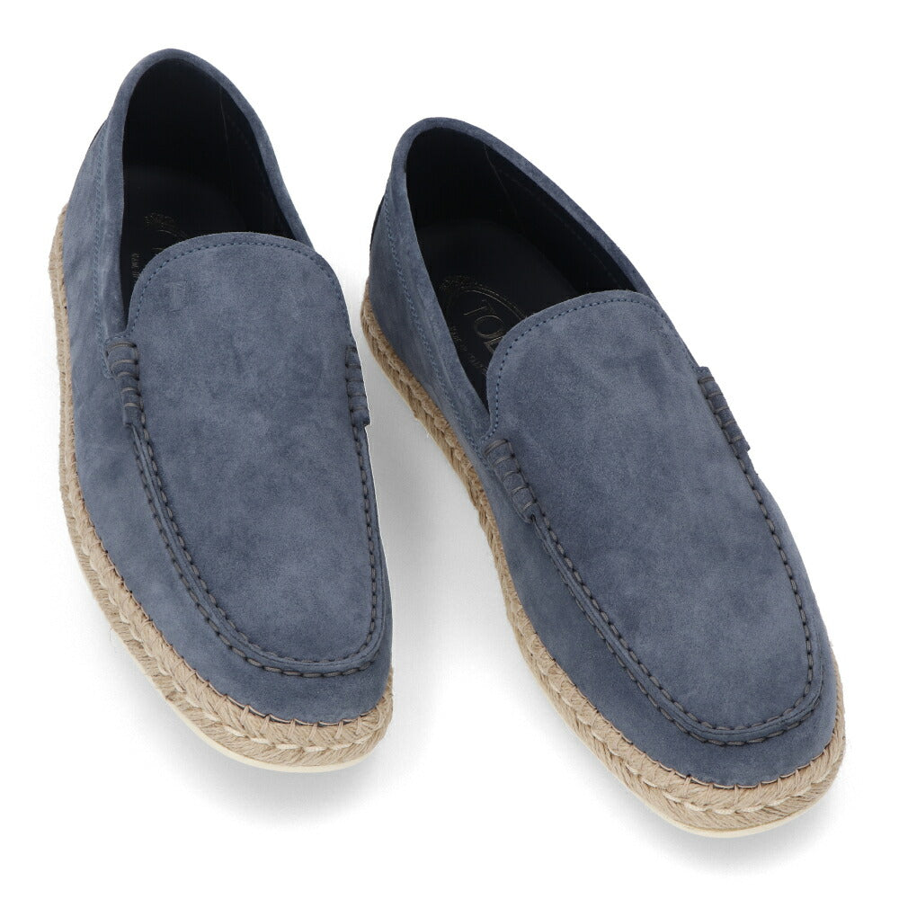 トッズ TOD'S シューズ レザーシューズ メンズ MIOCASSINO ESP 66B HG0 BIRO ブルー スエード ゴンミーニ ドライビングシューズ エスパドリーユ ロゴ シンプル XXM66B0BM4ZHG0 U806