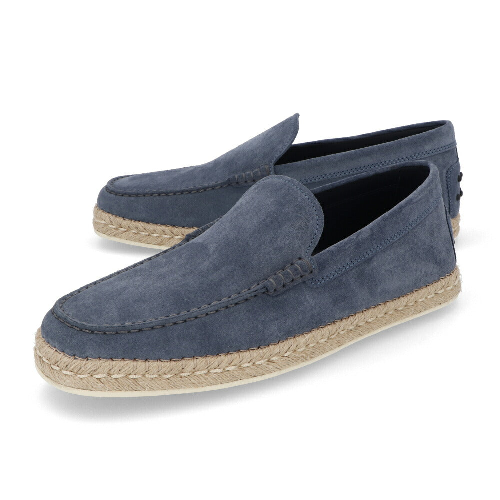 トッズ TOD'S シューズ レザーシューズ メンズ MIOCASSINO ESP 66B HG0 BIRO ブルー スエード ゴンミーニ ドライビングシューズ エスパドリーユ ロゴ シンプル XXM66B0BM4ZHG0 U806