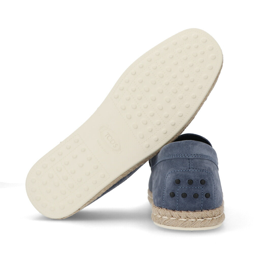 トッズ TOD'S シューズ レザーシューズ メンズ MIOCASSINO ESP 66B HG0 BIRO ブルー スエード ゴンミーニ ドライビングシューズ エスパドリーユ ロゴ シンプル XXM66B0BM4ZHG0 U806