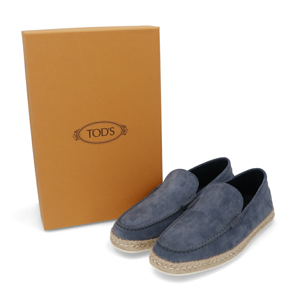 トッズ TOD'S シューズ レザーシューズ メンズ MIOCASSINO ESP 66B HG0 BIRO ブルー スエード ゴンミーニ ドライビングシューズ エスパドリーユ ロゴ シンプル XXM66B0BM4ZHG0 U806