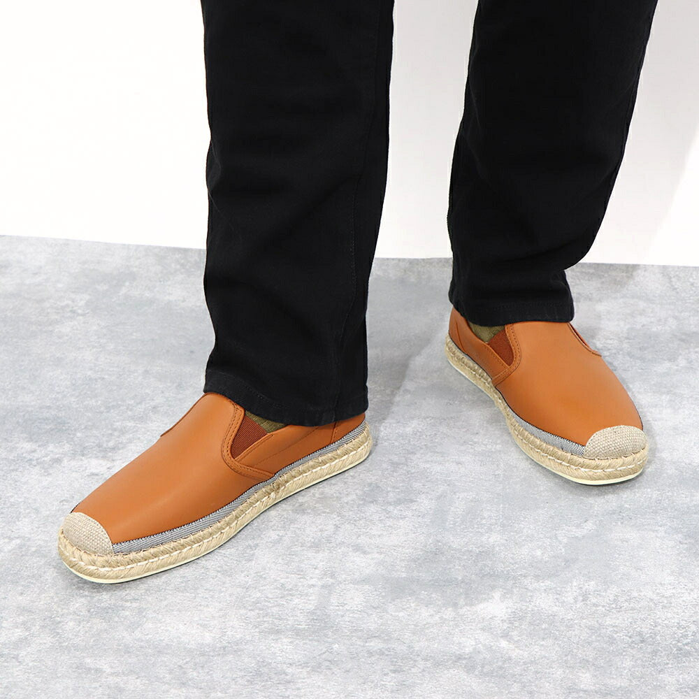トッズ TOD'S シューズ レザーシューズ メンズ PANTOFOLA ESP 66B NFV BRANDY ECRU ブラウン レザー エスパドリーユ スリッポンシューズ レザー 本革 ローファー XXM66B0CN60NFV 245A