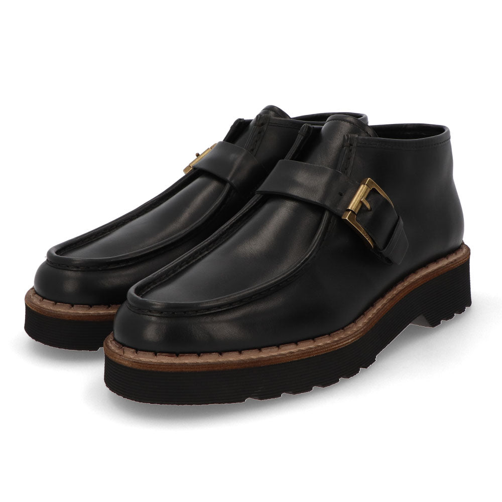 トッズ TOD'S シューズ レザーシューズ メンズ NORVEGESE FIBBIA CARRARMATO 80C NHV NERO ブラック レザー ドレスシューズ デザートブーツ ショートブーツ 本革 革靴 モンクストラップ ラバー XXM80C0DI40NHV B999
