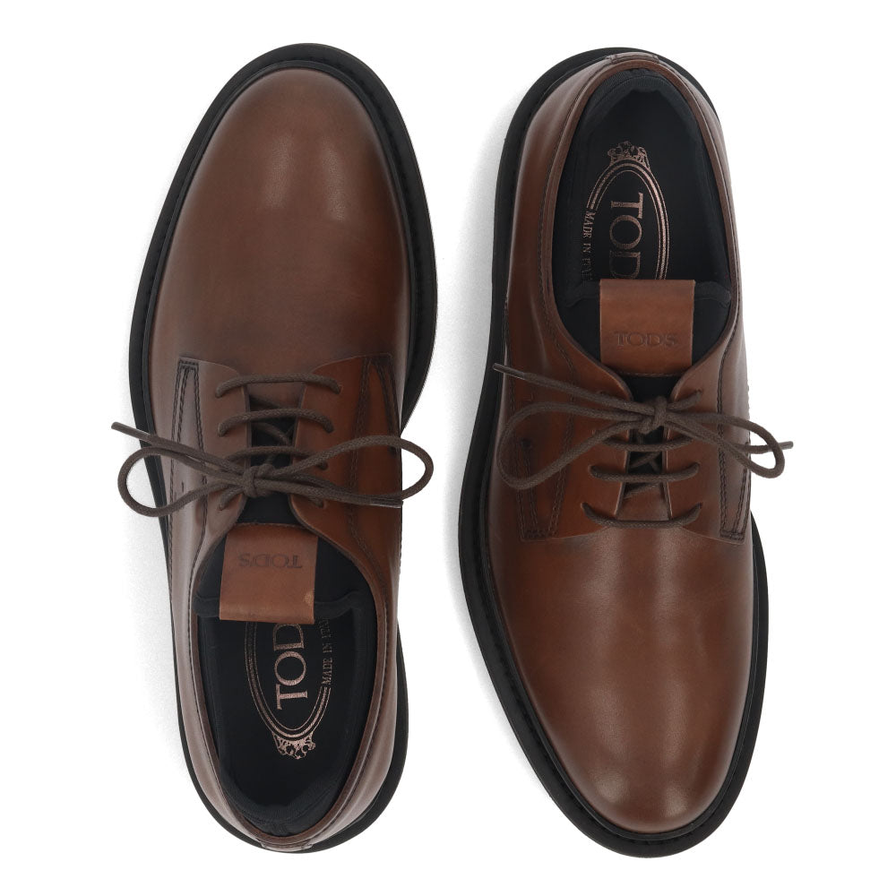 トッズ TOD'S シューズ レザーシューズ メンズ ALL NEOPRENE URBAN 89B M5H CACAO NERO ダークブラウン レザー レースアップデザート デザートブーツ ドレスシューズ 本革 ブラウン ロゴ ヴィンテージ加工 XXM89B0BZ60M5H 1775