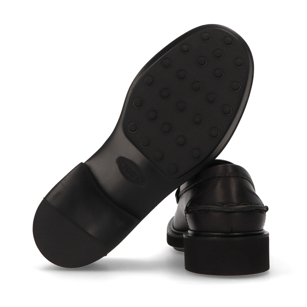 トッズ TOD'S シューズ レザーシューズ メンズ MOCASSINO EXTRALIGHT 92C WoX NERO ブラック レザー モカシン 革靴 本革 ローファー ロゴ シンプル 厚底 レースアップシューズ XXM92C0DS20WOX B999