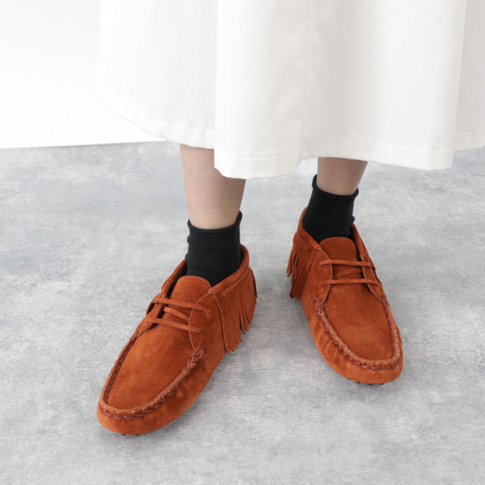 TOD’S ショートブーツ モカシン ブラウン ゴンミーニ スエード