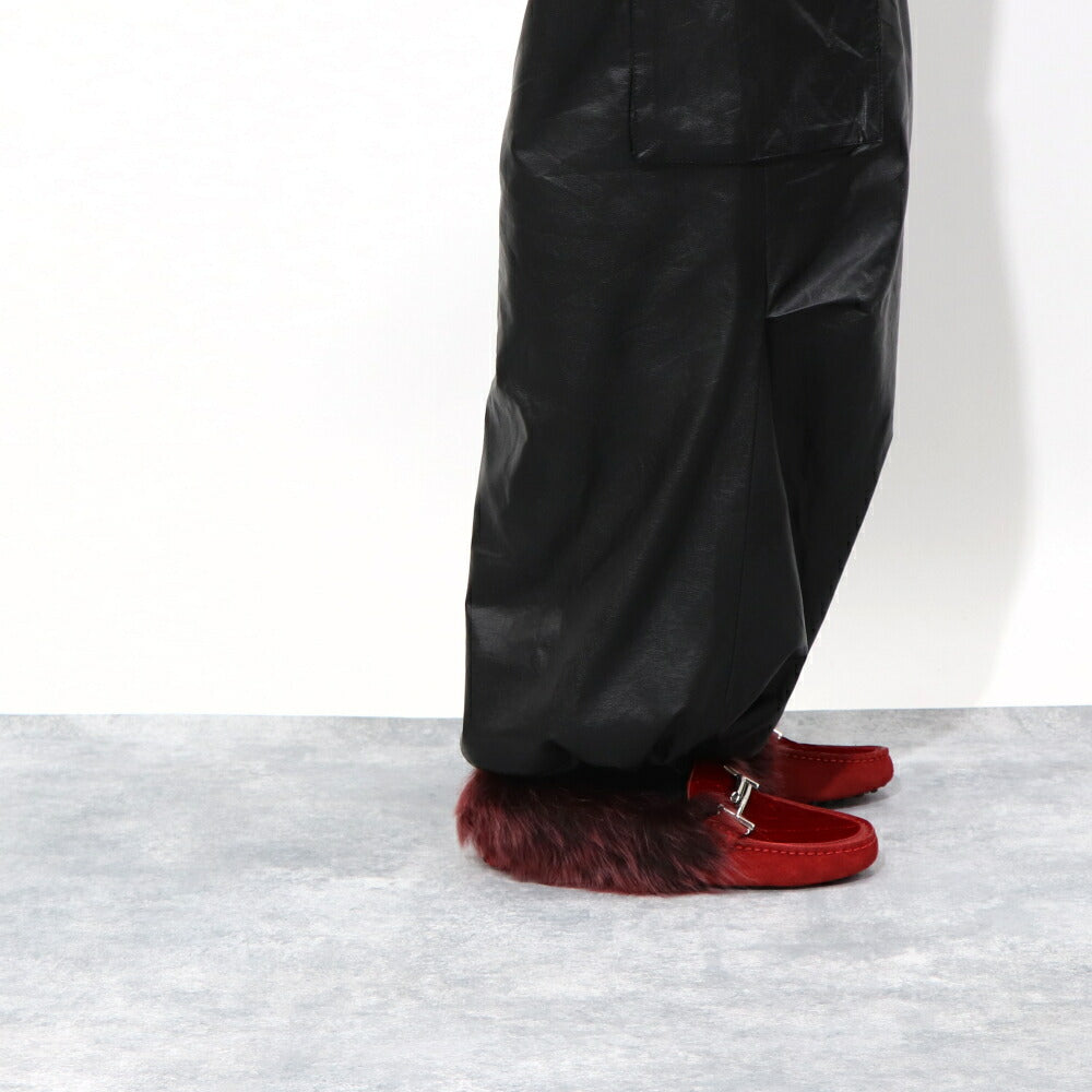 TOD’S フラットシューズ ドライビングシューズ ダブルT ファー