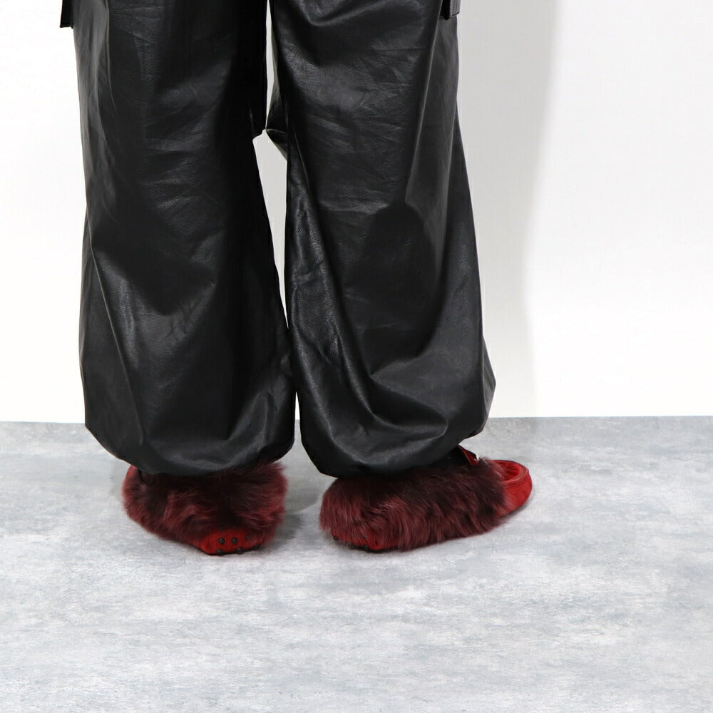 TOD’S フラットシューズ ドライビングシューズ ダブルT ファー