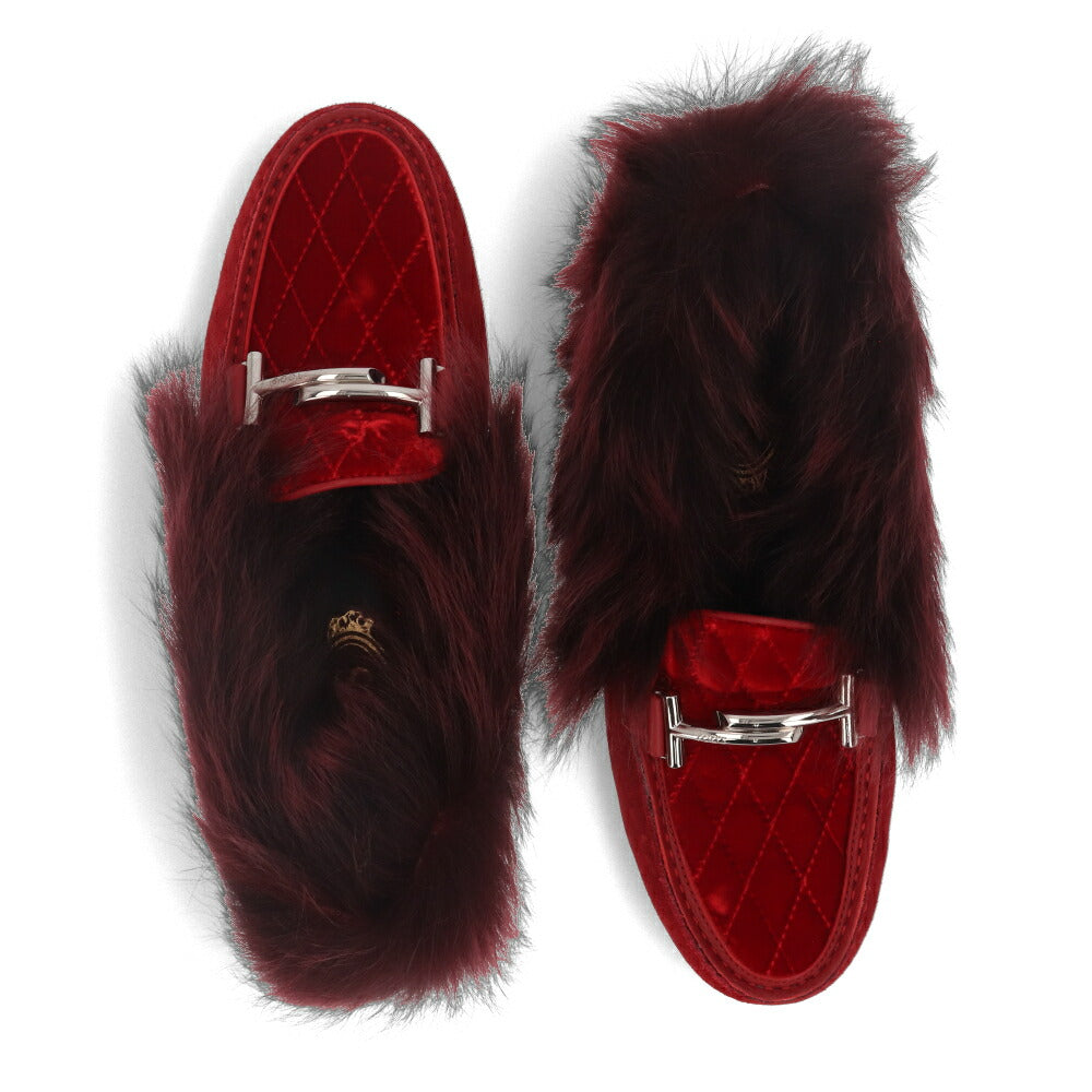 TOD’S フラットシューズ ドライビングシューズ ダブルT ファー