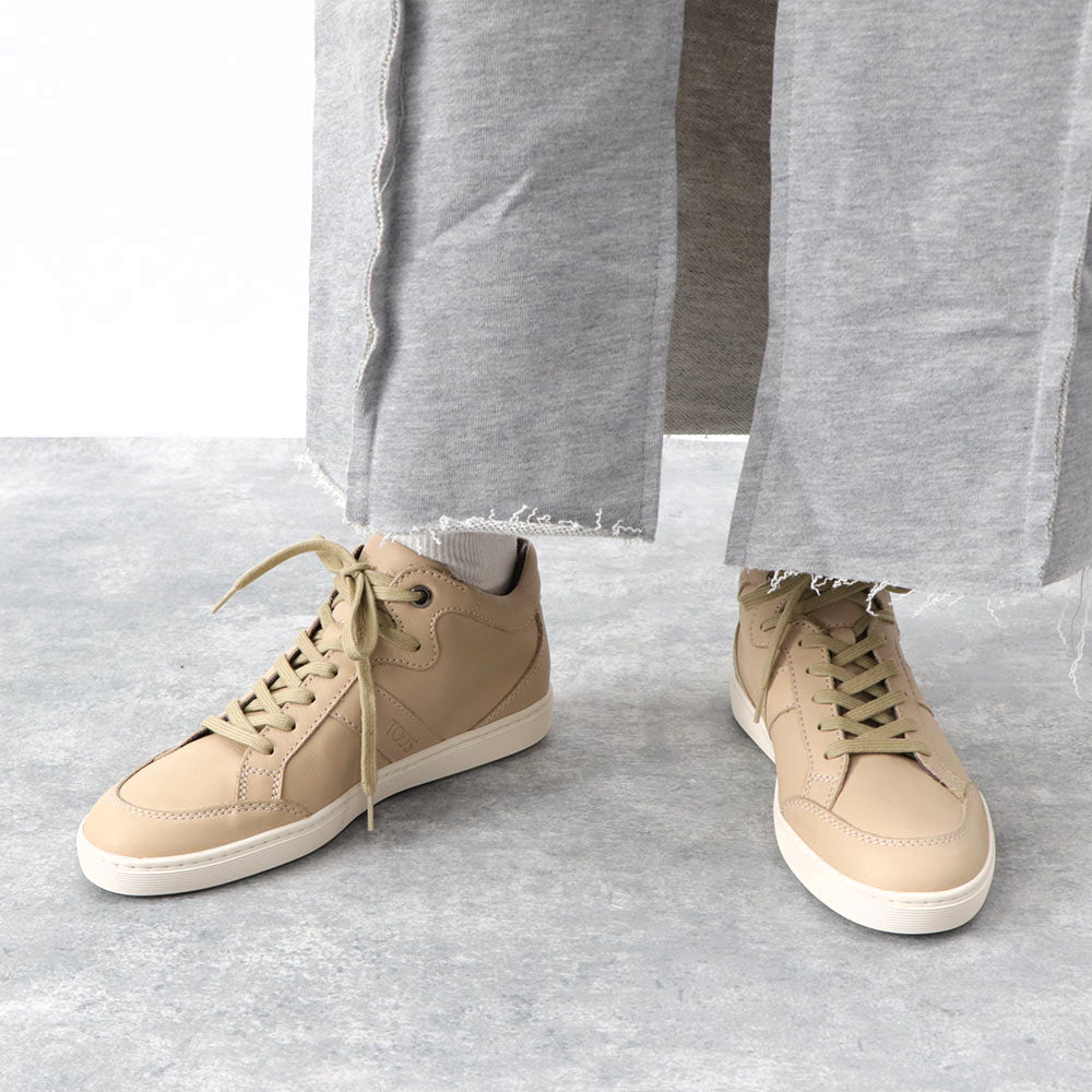 トッズ TOD’S スニーカー ベージュ レザー