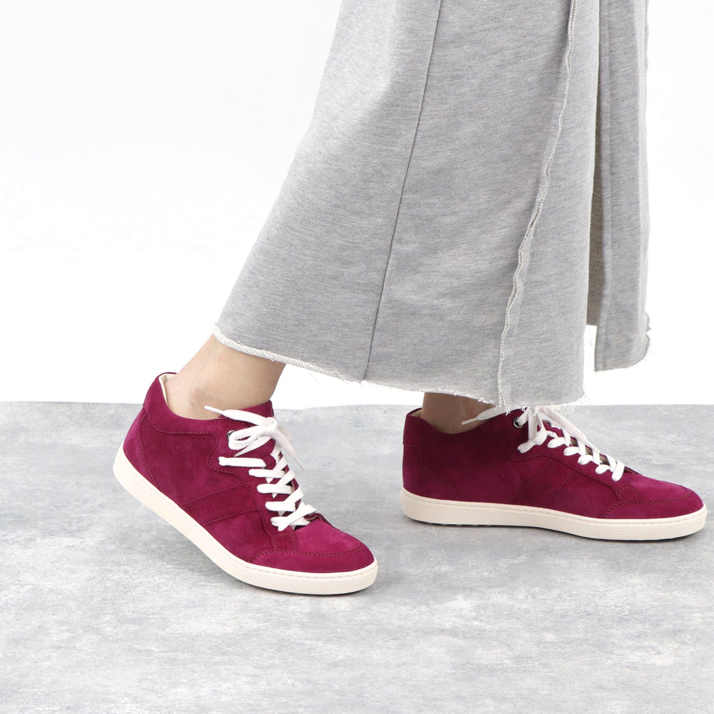 トッズ TOD’S スニーカー レッド スエード レースアップ