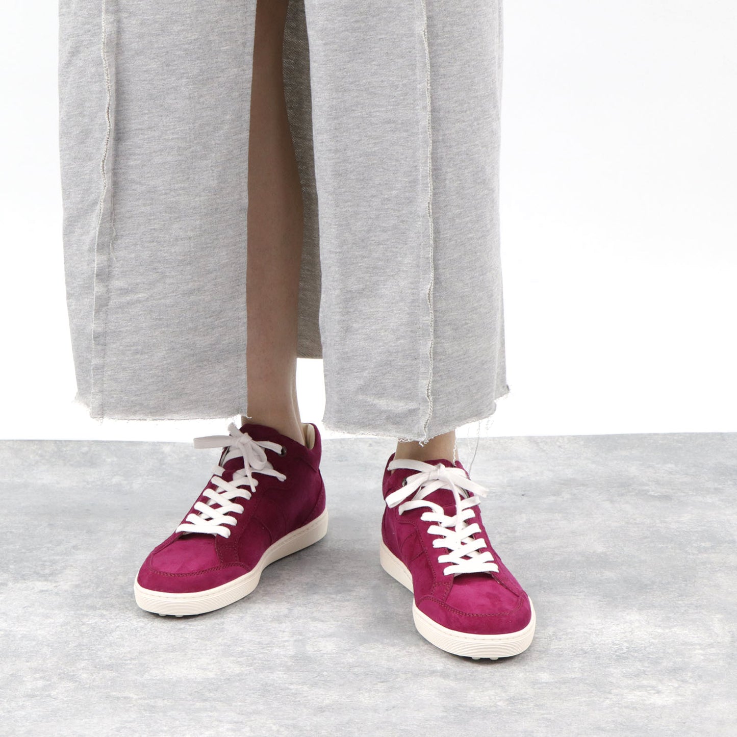 トッズ TOD’S スニーカー レッド スエード レースアップ