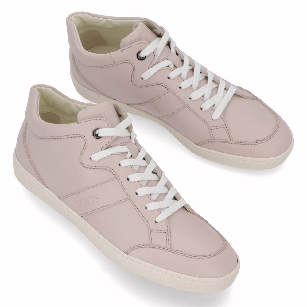 トッズ TOD’S スニーカー ピンクベージュ レザー