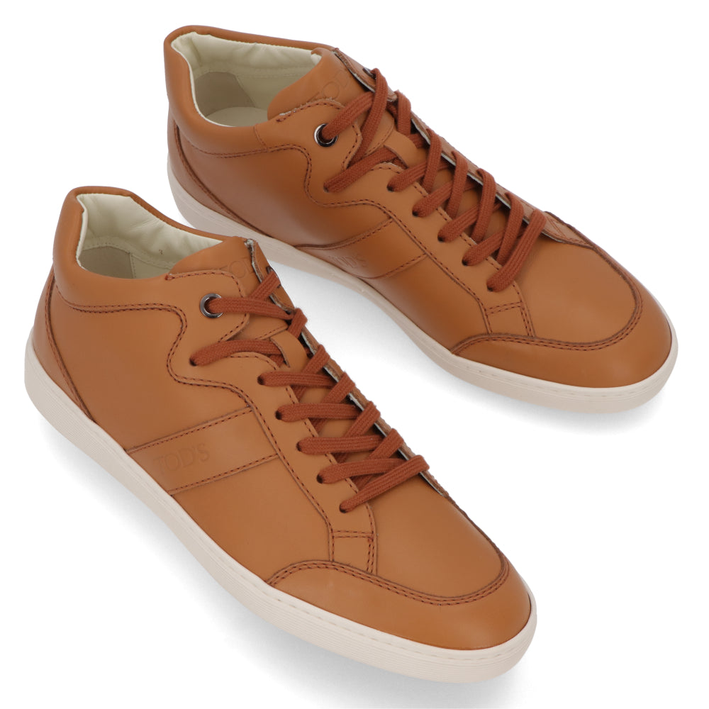 トッズ TOD’S スニーカー キャメル レザー レースアップ