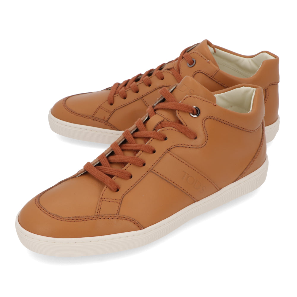トッズ TOD’S スニーカー キャメル レザー レースアップ