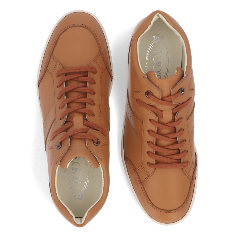 トッズ TOD’S スニーカー キャメル レザー レースアップ