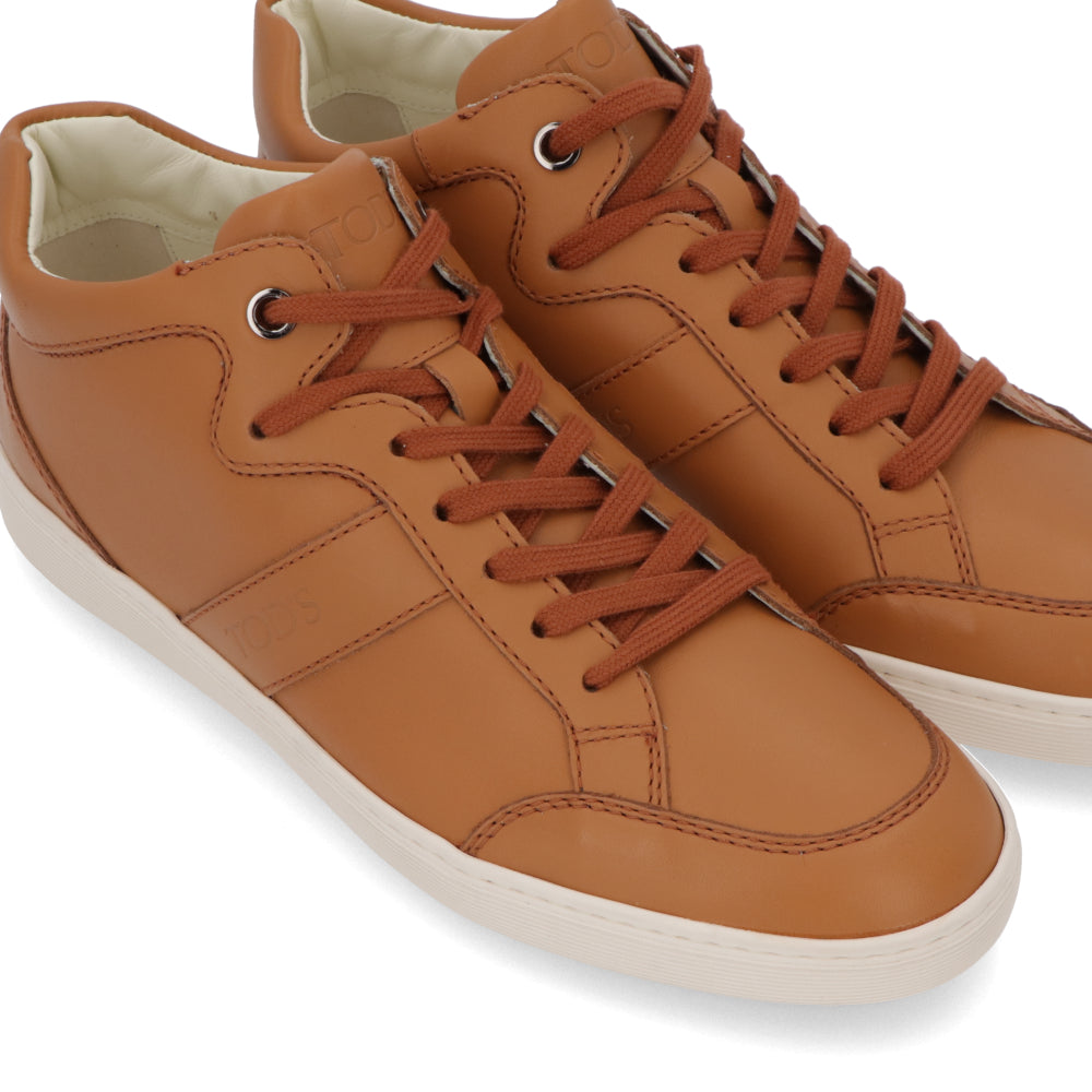 トッズ TOD’S スニーカー キャメル レザー レースアップ