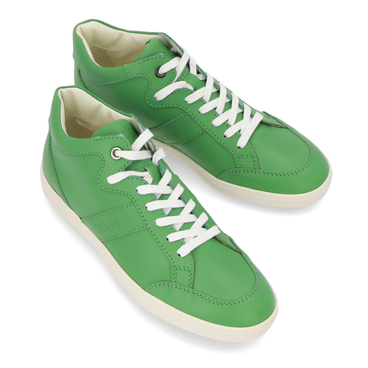 トッズ TOD’S スニーカー グリーン レザー レースアップ