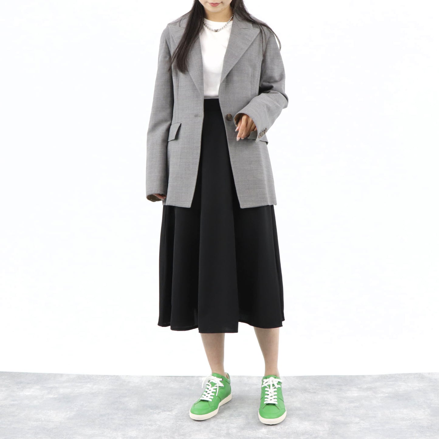 トッズ TOD’S スニーカー グリーン レザー レースアップ