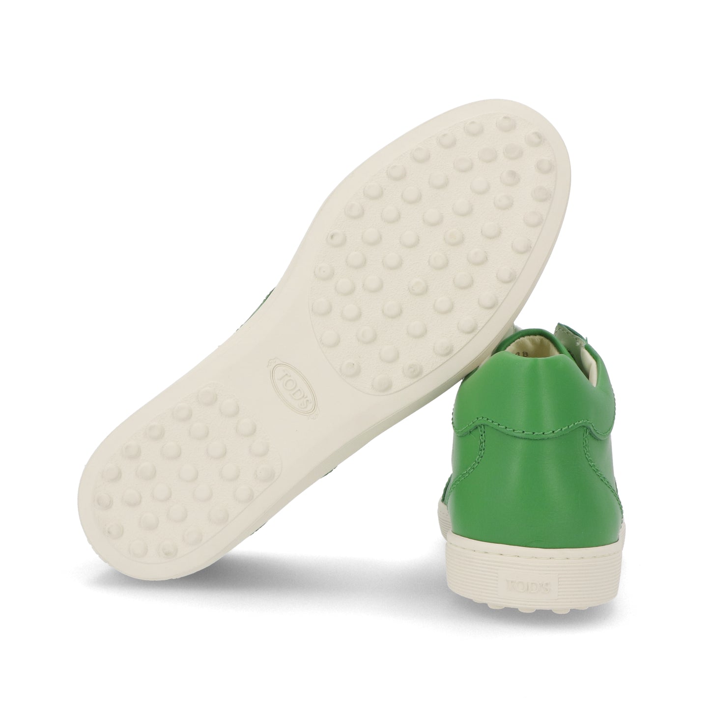トッズ TOD’S スニーカー グリーン レザー レースアップ